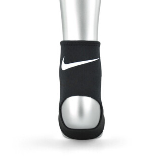 NIKE 耐克护踝扭伤防护具篮球健身运动足球男女护脚踝 单只装 黑色NMS54010 L