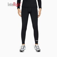 INTERIGHT运动紧身裤男女同款 训练健身瑜伽长裤 黑色 男加厚 XL
