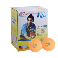 双鱼 展翅一星乒乓球 V40+ 橙色 ABS新材料有缝球 专业训练用球 100个装