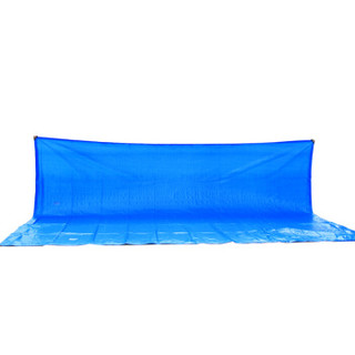 捷昇(JIESHENG) 加厚彩条布防雨布雨棚布帆布 PVC防水雨篷布油布苫布货车防晒遮阳雨蓬布 4米*10米