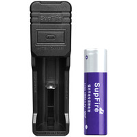 神火(supfire)智能USB多规格充电器+18650紫电池套装 强光手电筒专用可充电池充电器 26650等适用AC16-Z1