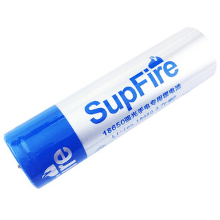 神火(supfire)带保护板18650锂电池 两节装 强光手电筒充电电池 3.7V-4.2V保护芯片防止过充过放 蓝AB1-S