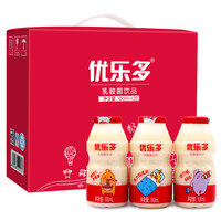 优乐多 乳酸菌饮品礼盒 牛奶发酵益生菌饮料 100ml*20瓶