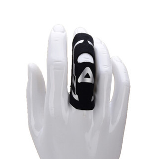 AQ篮球护指套B30911 排球护指绷带 保护手指关节男儿童护具 直筒式 黑色 S/M