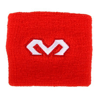 Mcdavid迈克达威护腕 男女护手腕运动健身篮球棉质吸汗护具 红色