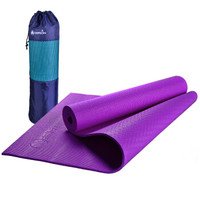 杰朴森（GEPSON）8MMPVC 初学者舒适款加长防滑瑜伽垫 送配套背包 深紫色183*61cm