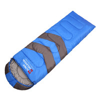 埃尔蒙特 ALPINT MOUNTAIN 登山露营保暖防寒拼接成人户外信封式加厚棉睡袋 610-305 蓝色 1.65KG