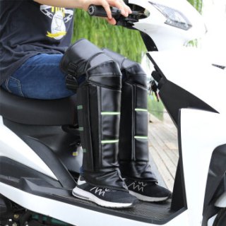 博沃尼克 电动车护膝护腿 摩托车护膝 骑车防寒挡风被 腿部全包长款