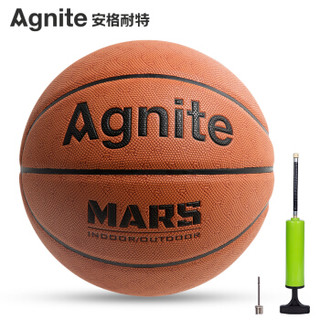 安格耐特（Agnite） 7号比赛训练篮球 吸湿PU吸汗防滑室内外通用蓝球 F1107 桔色