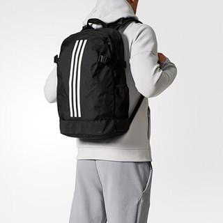 阿迪达斯adidas 运动背包 旅游休闲双肩包 羽毛球包 网羽拍包 BR5863 黑色 35L*50H*16W