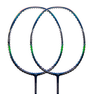 李宁（LI-NING）羽毛球拍单拍 N99 蓝银色 加强型全碳素高端明星拍