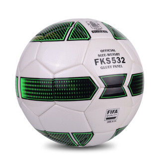 Train 火车 头 FIFA认证足球 PU折边胶粘标准5号比赛足球FKS532 2A绿色