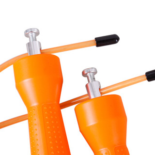 普为特 POVIT 中考学生考试跳绳专业比赛竞赛计数钢丝轴承自由调节长度绳子 30-60秒 (橙色) P-1131