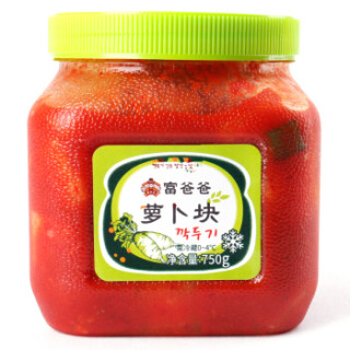商品富爸爸韩国风味泡菜萝卜块泡菜750g
