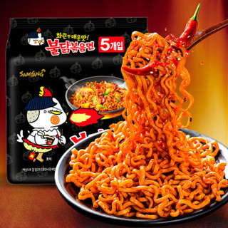 SAMYANG 三养 速食泡面 (袋装、5包、干拌面/捞面、700g)