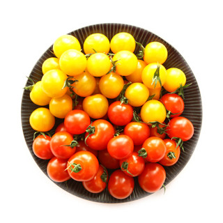 枝纯糖果番茄 串收粒采西红柿 红黄采收双杯装 320g 新鲜水果