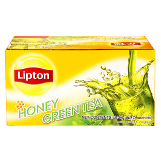 立顿Lipton 蜂蜜绿茶固体饮料 10g*20 独立速溶袋装茶粉 茶叶