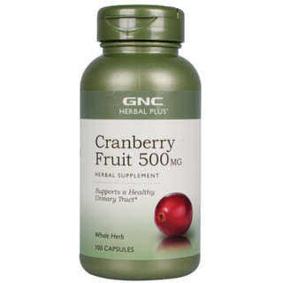 GNC 健安喜 高浓度蔓越莓胶囊 500mg 100粒