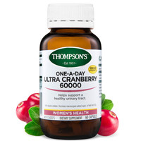 澳洲进口 汤普森(Thompson's) 蔓越莓精华胶囊60000mg/60粒 呵护泌尿健康
