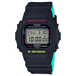 卡西欧(CASIO)手表 G-SHOCK系列经典方块运动数字显示多功能防水石英男表DW-5600CMB-1