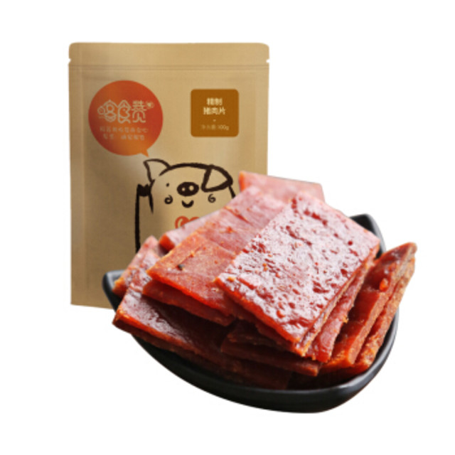 喀食赞 精制猪肉片 (原味、100g)