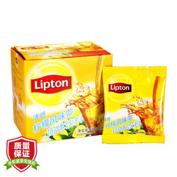 立顿Lipton 清新柠檬风味茶固体饮料 18g*10 独立速溶袋装茶粉 茶叶 *3件