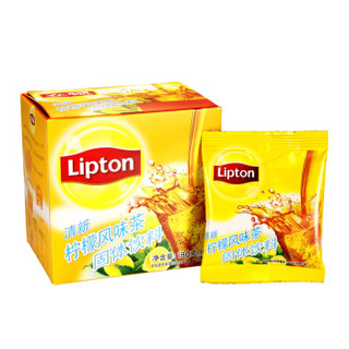 立顿Lipton 清新柠檬风味茶固体饮料 18g*10 独立速溶袋装茶粉 茶叶