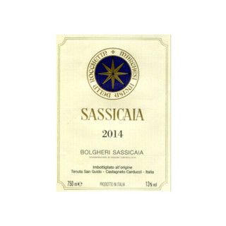 SASSICAIA 西施佳雅 干型红葡萄酒 2014