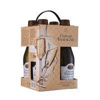 Chateau TAMAGNE 塔曼半岛 绝干型起泡葡萄酒 (礼盒装、12.5%vol、4、200ml)