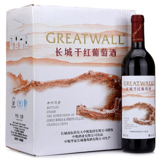 Great Wall 长城 干红葡萄酒  (箱装、12%vol、6、750ml)