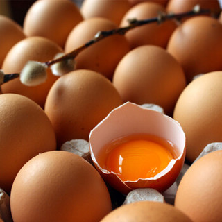 飞鸡奔蛋 谷物鲜鸡蛋30枚蛋香浓郁  天堂美味蛋 破损包赔