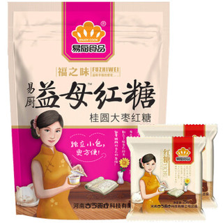 EASY COOK 易厨食品 益母红糖 姜母红糖水 女生红糖桂圆大枣红糖粉（独立12小袋）300g