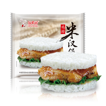 乐肴居 照烧味鸡排米汉堡 150g(1个 精选大米 微波即食 速冻食品) *2