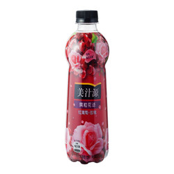 美汁源 Minute Maid 爽粒花语 红葡萄汁 果汁饮料 420ml*12瓶 整箱装 可口可乐公司出品