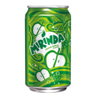 mirinara美年达汽水青苹果味330ml24罐