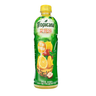 Tropicana 纯果乐 果缤纷 凤梨柠檬味 果汁饮料 500ml*15瓶 整箱装