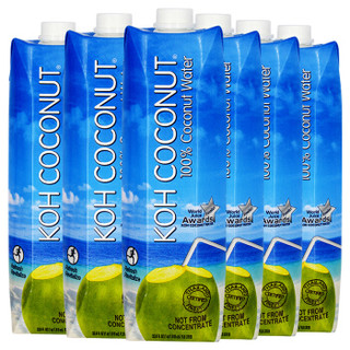 KOH COCONUT 泰国进口 酷椰屿 椰子水饮料1L*6瓶组合装