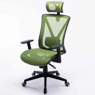 伯力斯 电脑椅 人体工学办公椅子 全网透气老板椅 可躺电竞转椅 绿色 MD-0835