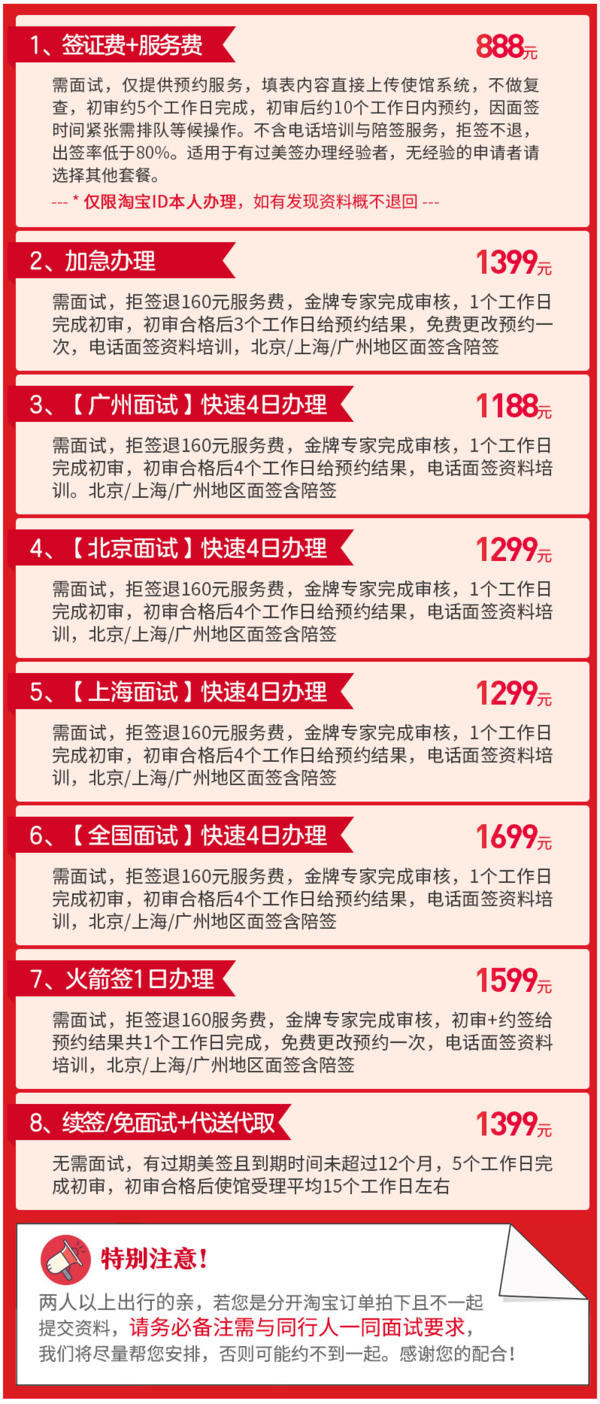 高口碑商家 全国办理 美国十年个人旅游签证