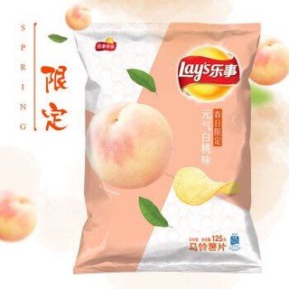 乐事（Lay's）薯片 元气白桃味125克