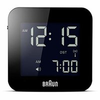 Braun 博朗 中性 静音背光贪睡石英闹钟 BNC008BK 黑色