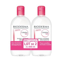 BIODERMA 贝德玛 舒妍温和保湿卸妆水 粉水SP 2X500毫升