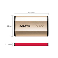 AData/威刚移动固态硬盘512G ssd移动硬盘移动盘固态硬盘 苹果mac外接硬盘手机 USB3.1 type-c 高速非500G