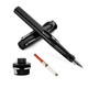 LAMY 凌美 safari狩猎者 钢笔 亮黑款 F尖+Z28吸墨器1支+T52非碳素墨水 50ml
