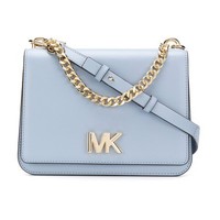 MICHAEL KORS 迈克·科尔斯  Mott系列 女士中号翻盖单件包 淡蓝色