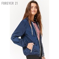 Forever21 抽绳连帽防风夹克