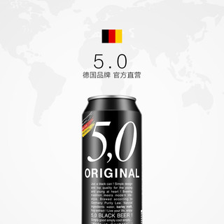 5.0 ORIGINAL 进口黑啤 (500ml、6、5.0%vol、听装、11.2°P)