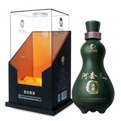 河套酒业 河套王淡雅 52度 浓香型白酒 500mL 单瓶礼盒装 *2件