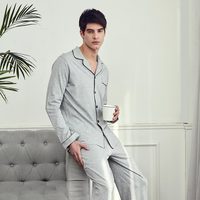 instant me 男士古巴领家居服套装