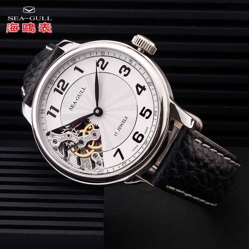 seagull 海鸥 机械系列 m222sk 男士手表 (圆形,白色)